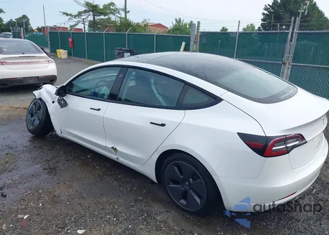 2021 Tesla Model 3 Standard Range Plus Rear-Wheel Drive из США, поврежденный, VIN 5YJ3E1EA8MF062940